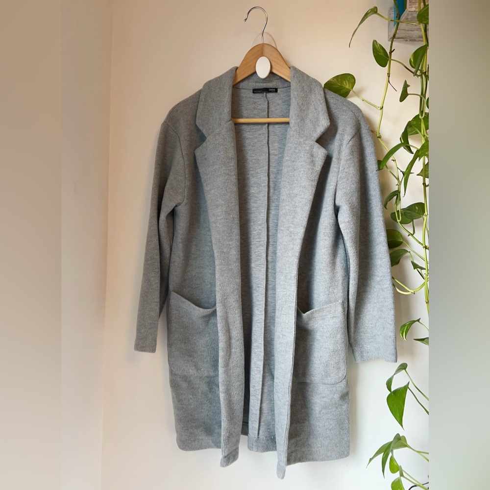Zara Grey Blazer Jacket